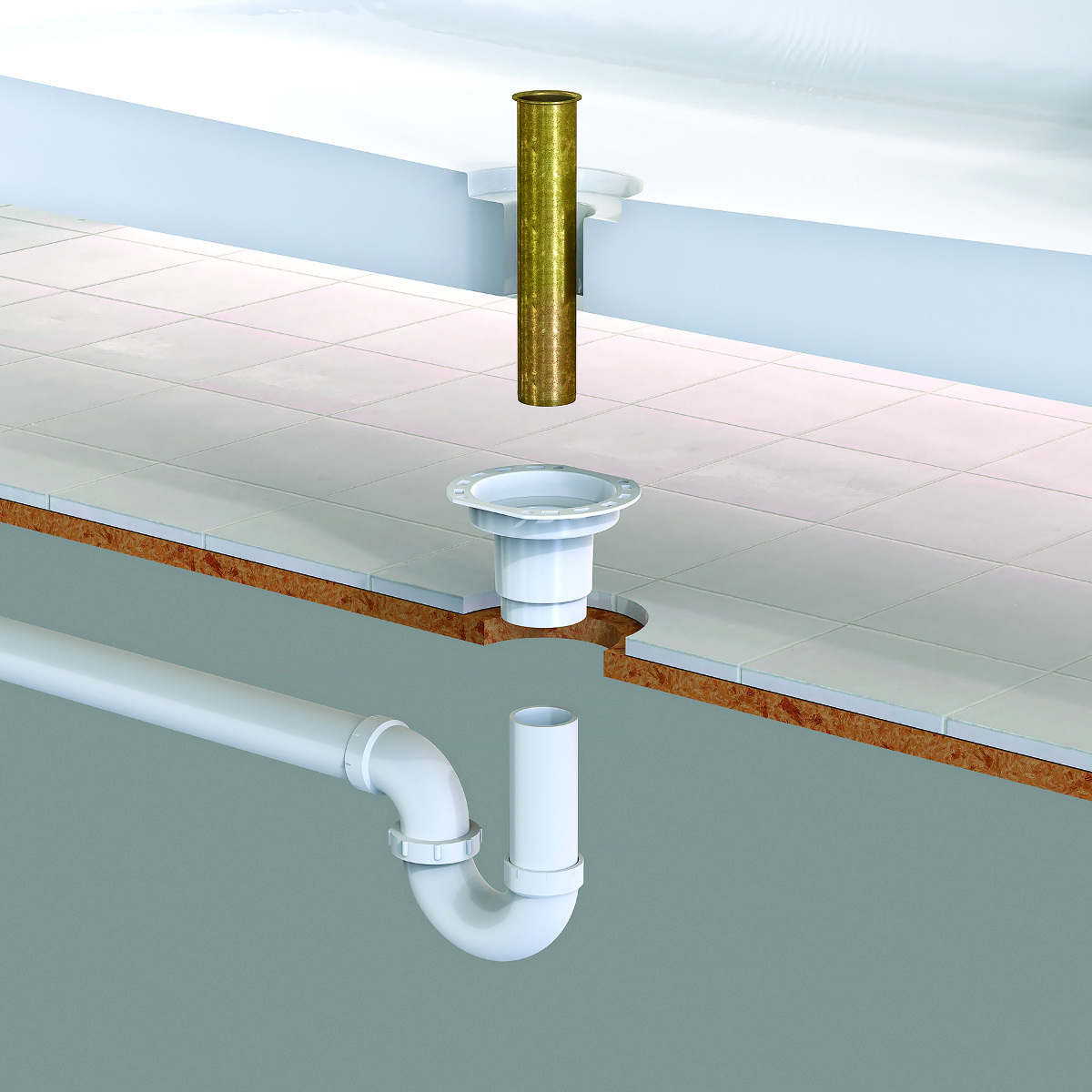 1916 collection universal freestanding tub drain
