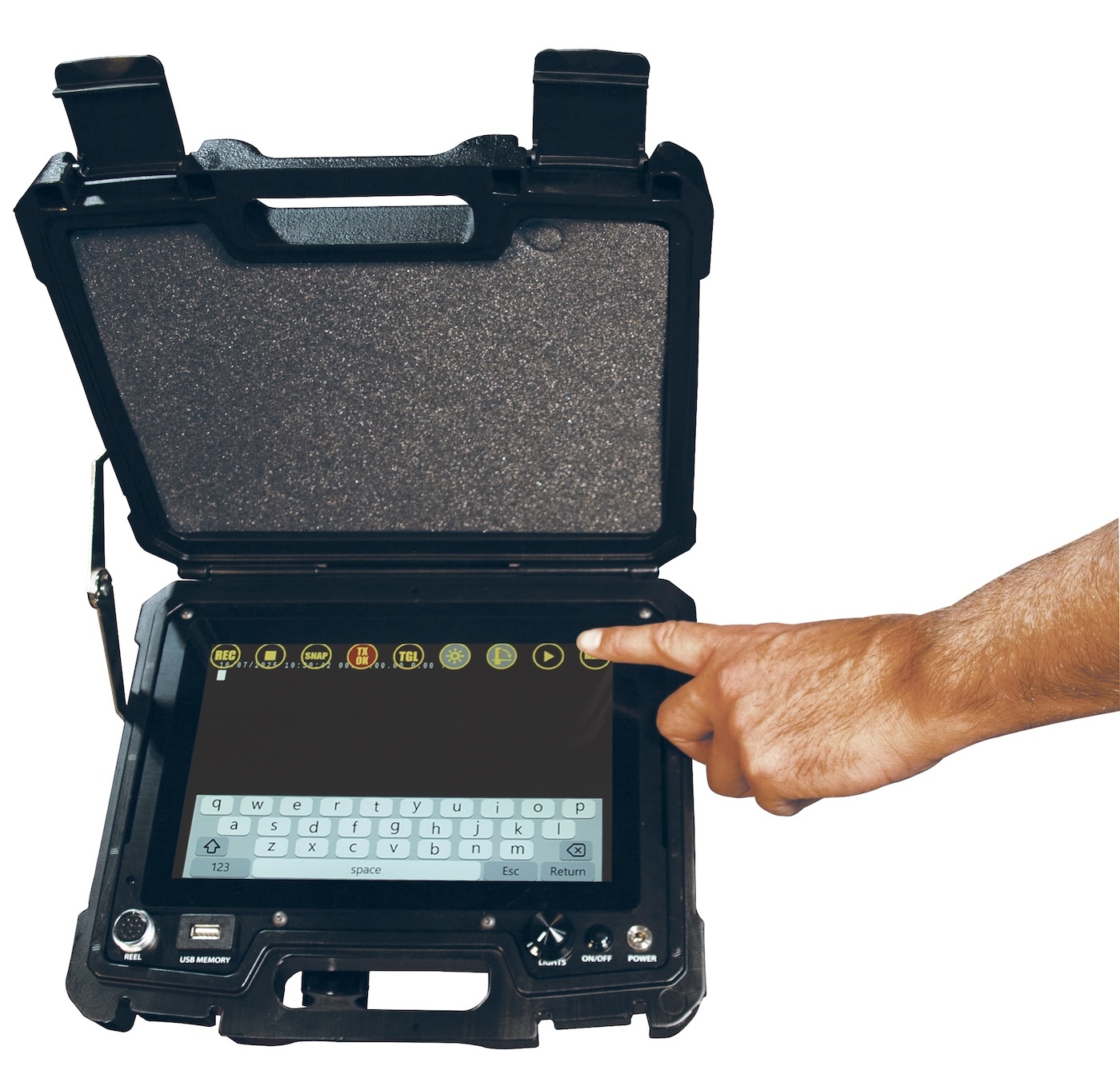 ACT Screen hand touching from RT