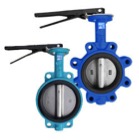 Wafer (left) and lug (right) styles