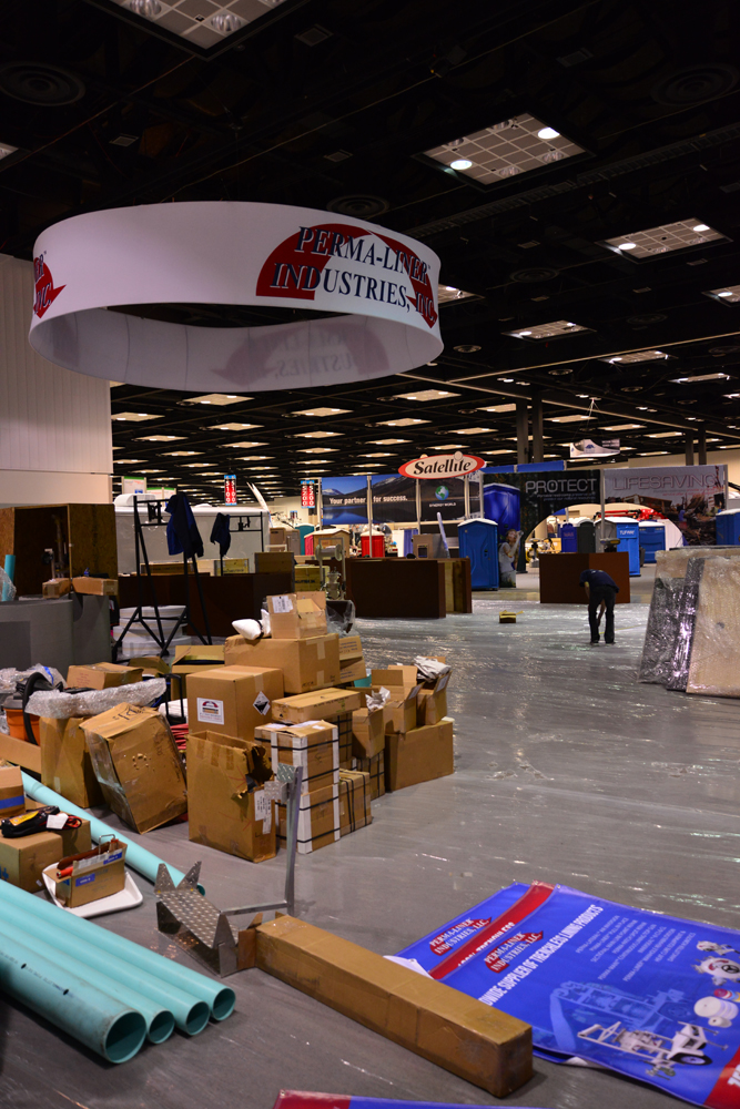 Some exhibitors ship equipment and booth accessories rather than bringing it all with if they drive long distances or fly to the show.