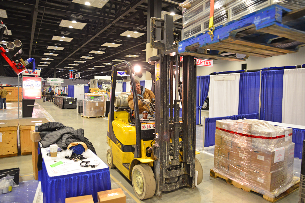Some exhibitors ship equipment and booth accessories rather than bringing it all with if they drive long distances or fly to the show.
