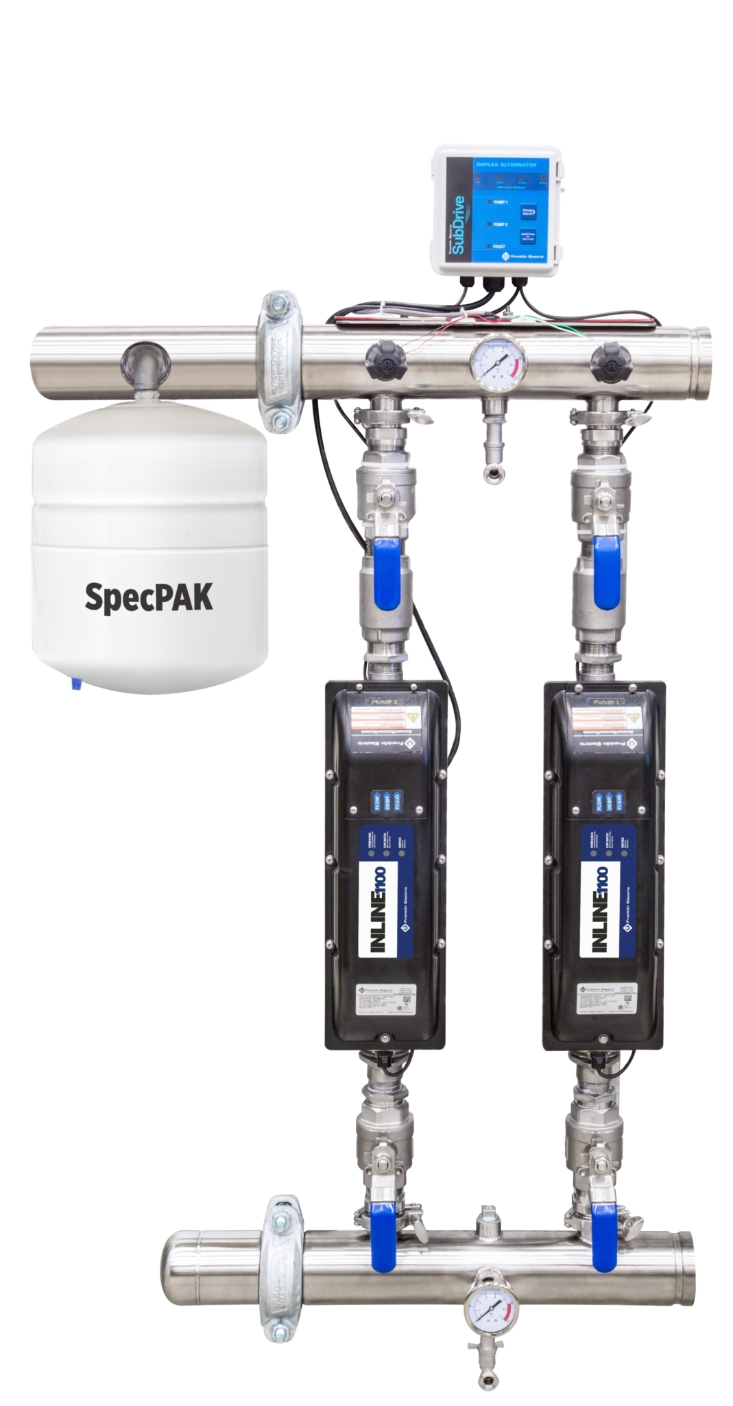 NEW Franklin Electric Plumbing Inline1100 2 Stage Pallet System Front 1