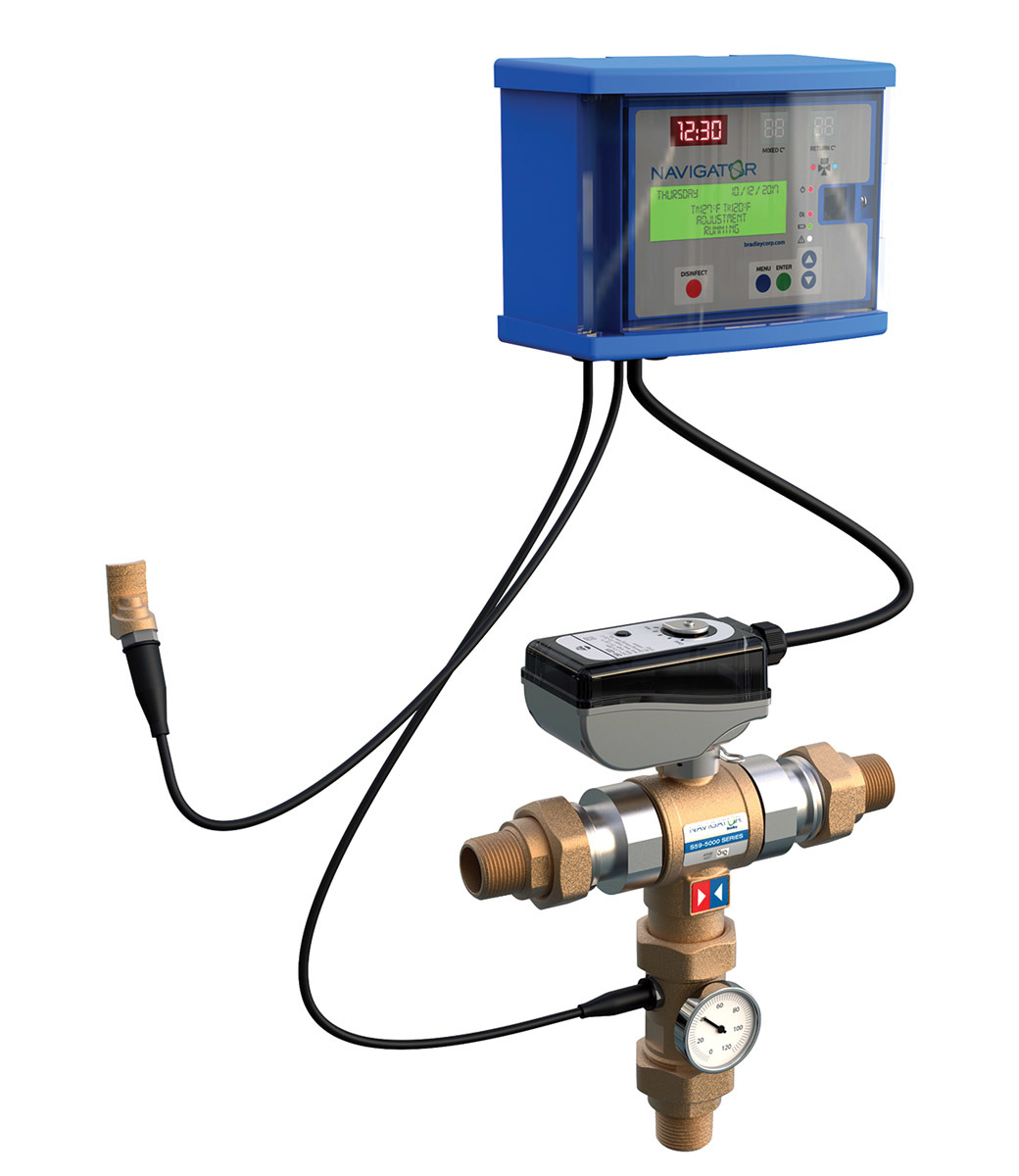 Bradley digital mixing valve