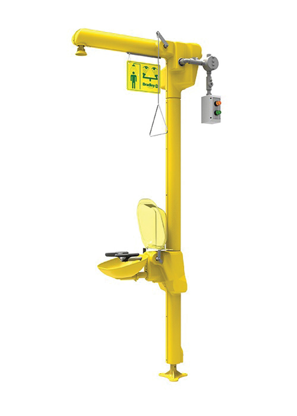 Bradley Heat Trace Emergency Shower