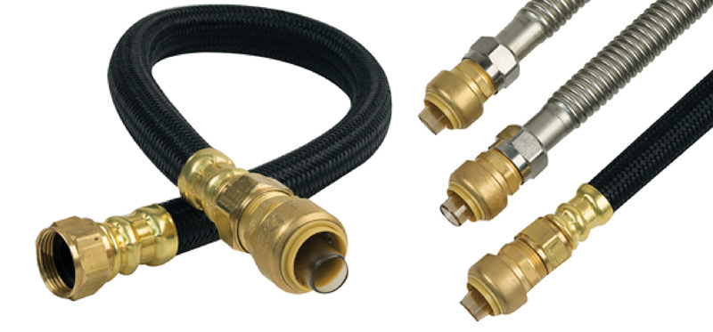Fittings - BrassCraft Speedi Plumb Plus Push Connect Water Heater Connectors