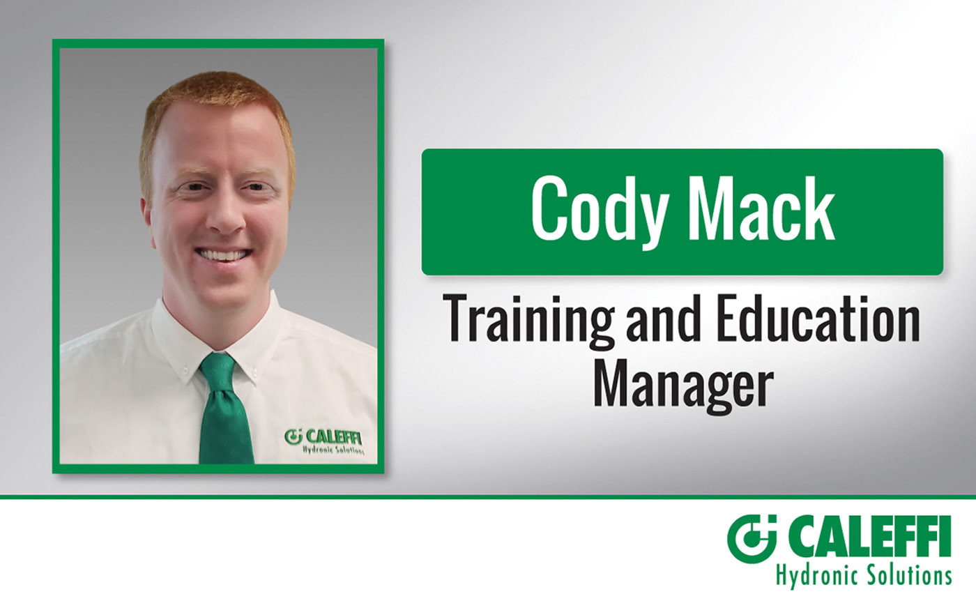 Caleffi North America names new training and education manager