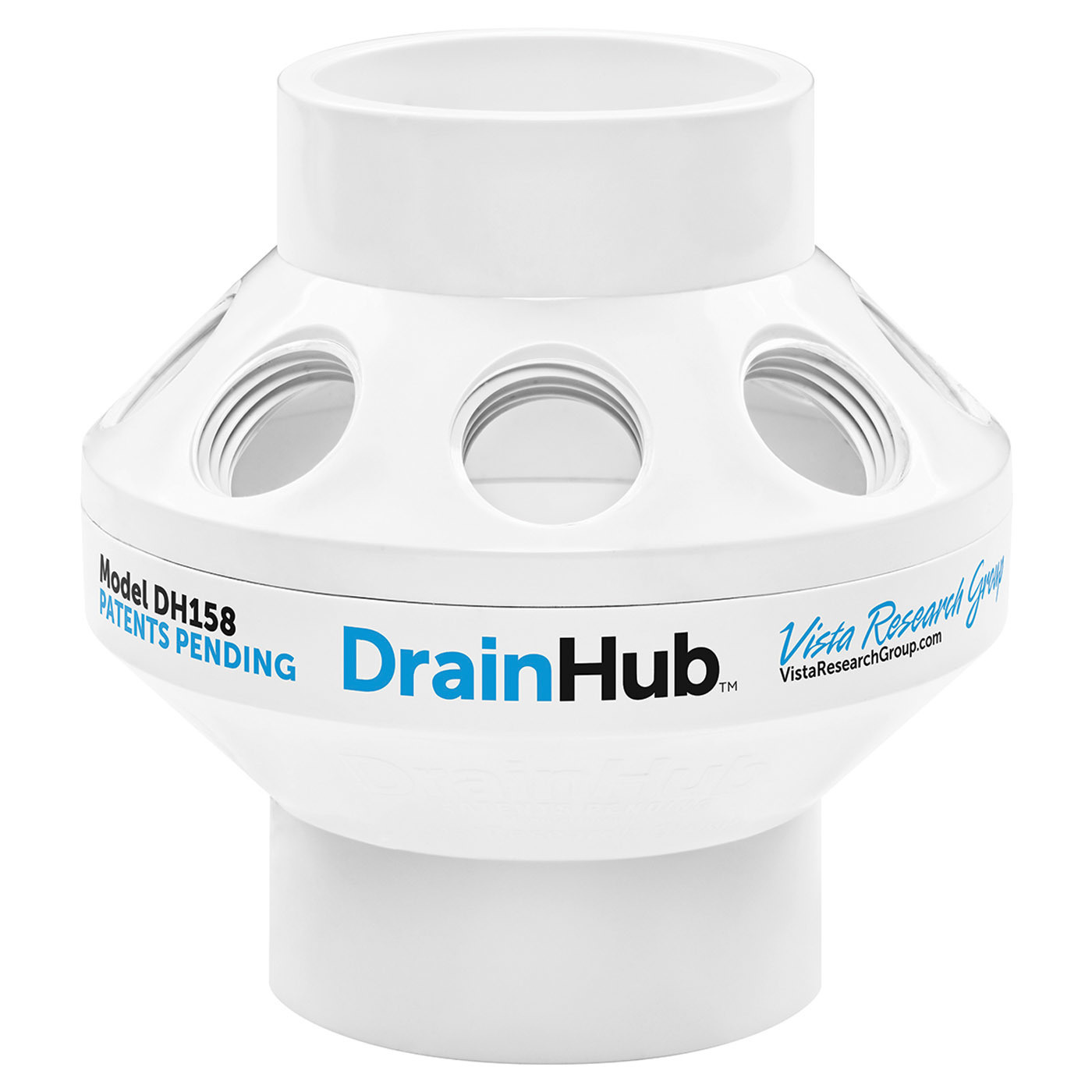 Vista Research Group DrainHub multiport drain adapter