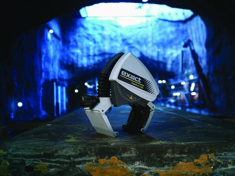 Exact Pipe Tools portable pipe saw