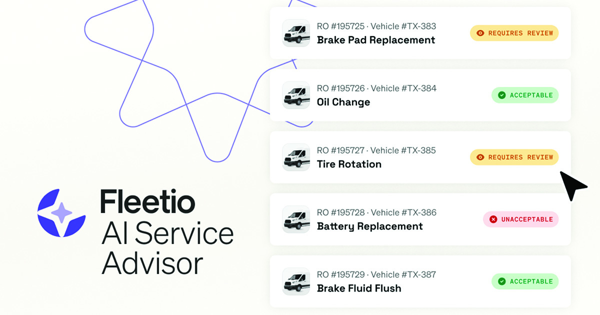 Fleetio ai service advisor