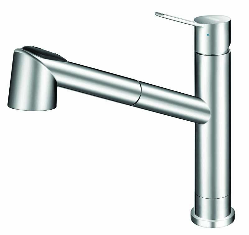 Faucets - Franke Kitchen Systems Bernard Stainless Steel Fast-In Faucet