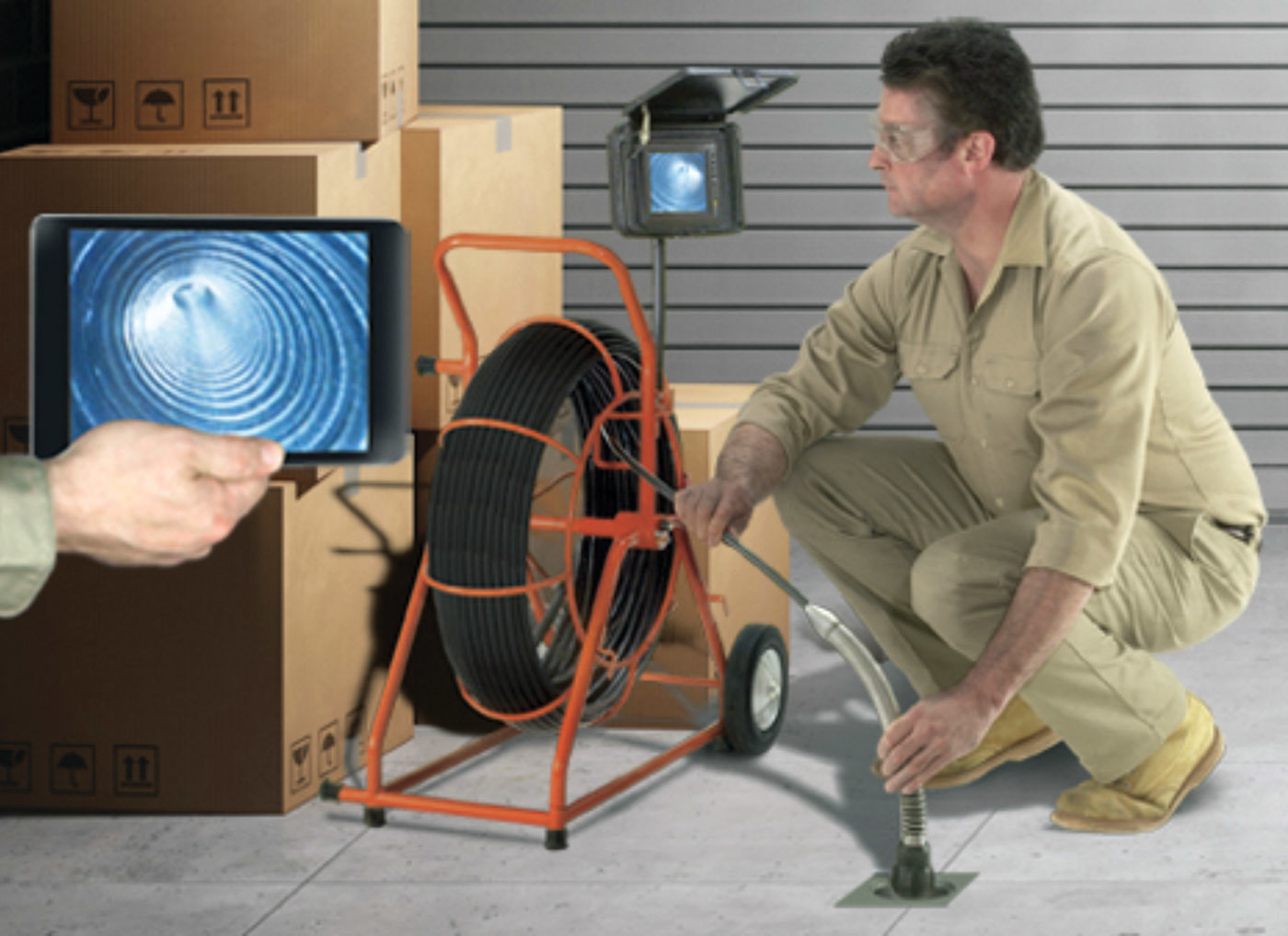 Drainline TV Inspection Cameras - General Pipe Cleaners Gen-Eye POD