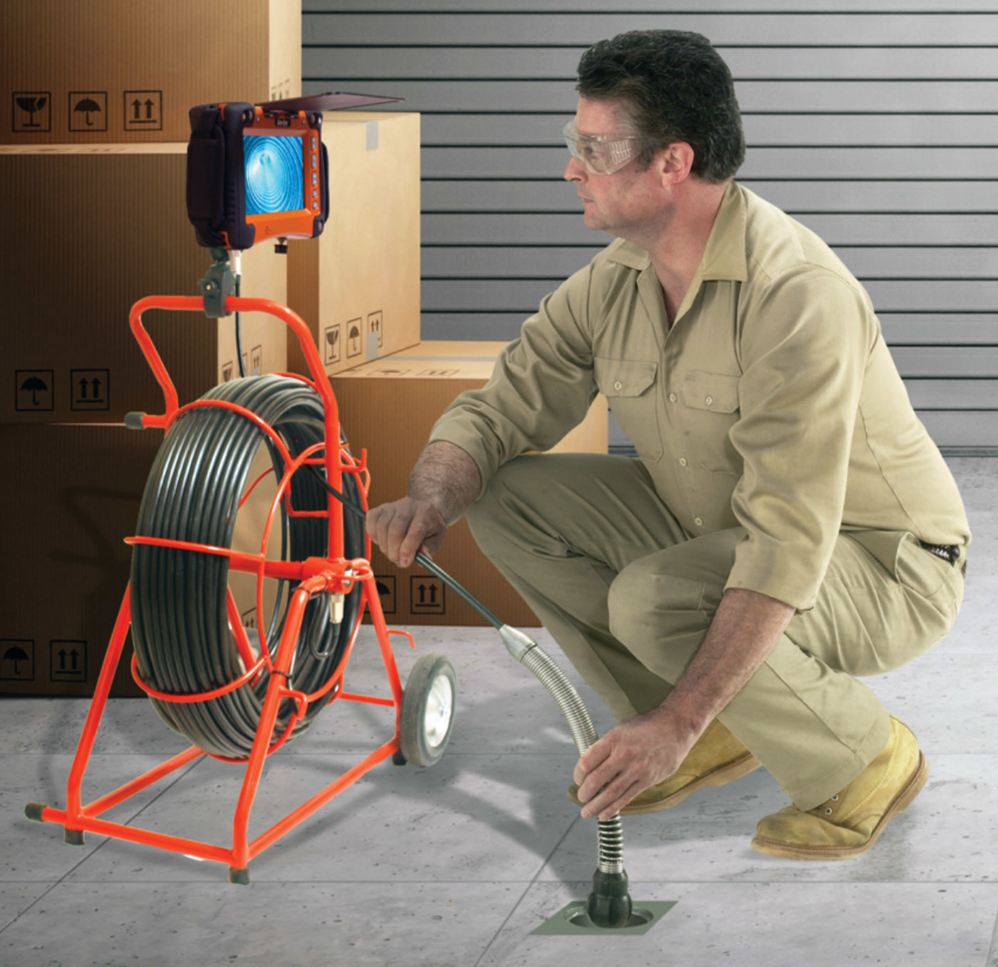 Drainline TV Inspection Cameras - General Pipe Cleaners/General Wire Spring Gen-Eye X-POD