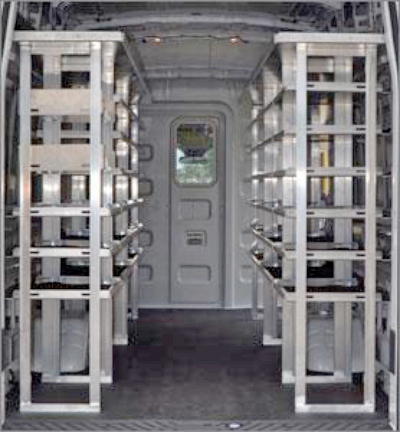 Shelving/Cranes - VT Hackney/Hackney aluminum van shelving