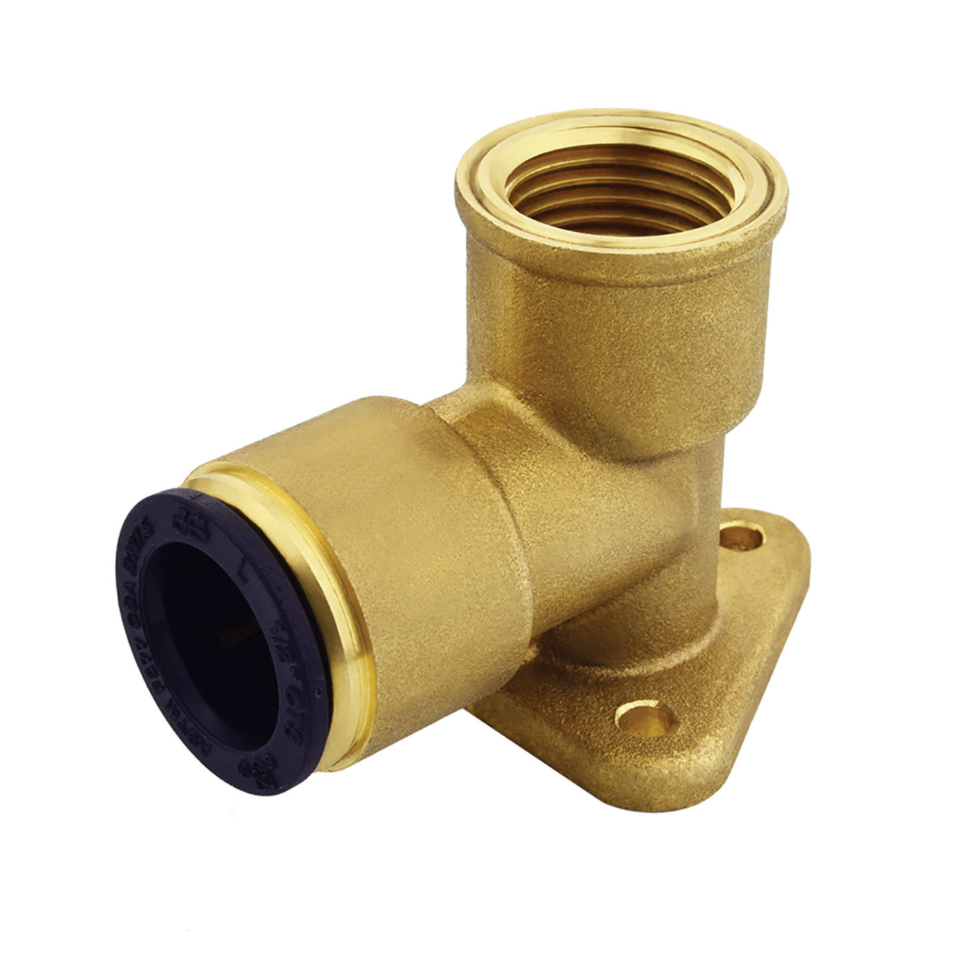 John Guest USA ProLock Brass Female Drop Ear Elbow
