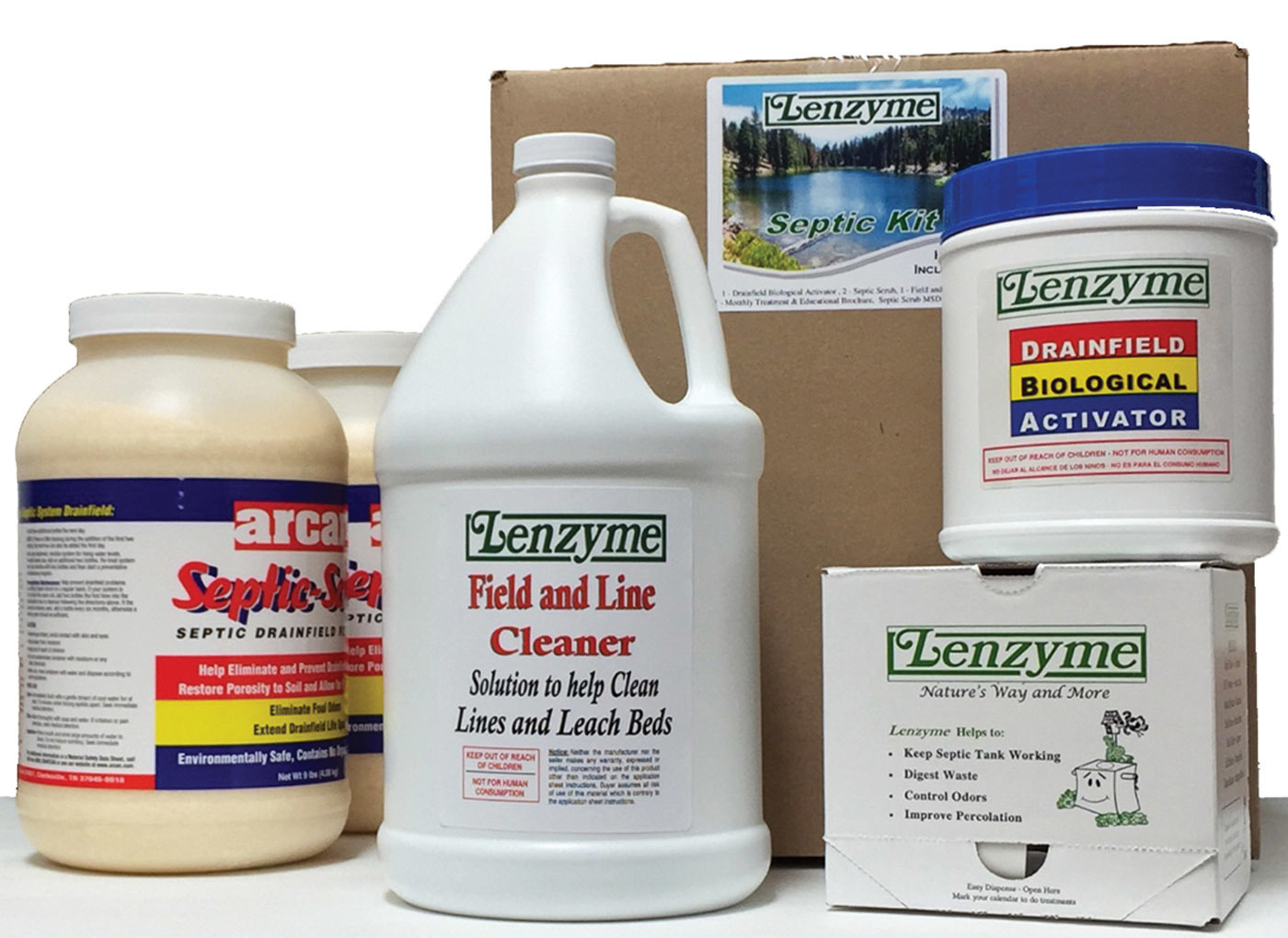 Drain field Restoration - Lenzyme Trap-Cleer Rejuvenation Septic Kit