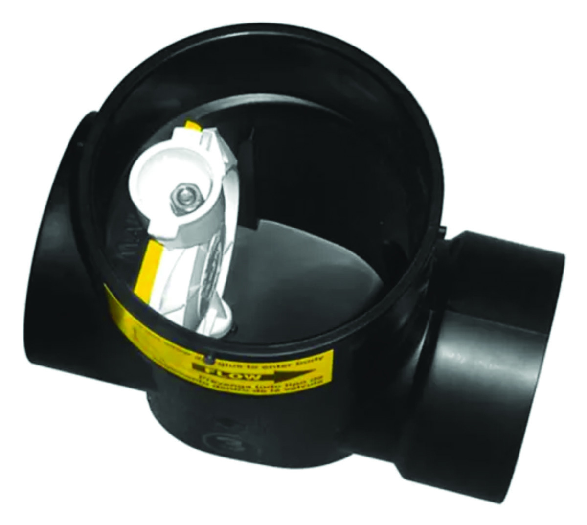Mainline backflow branch line backwater valve