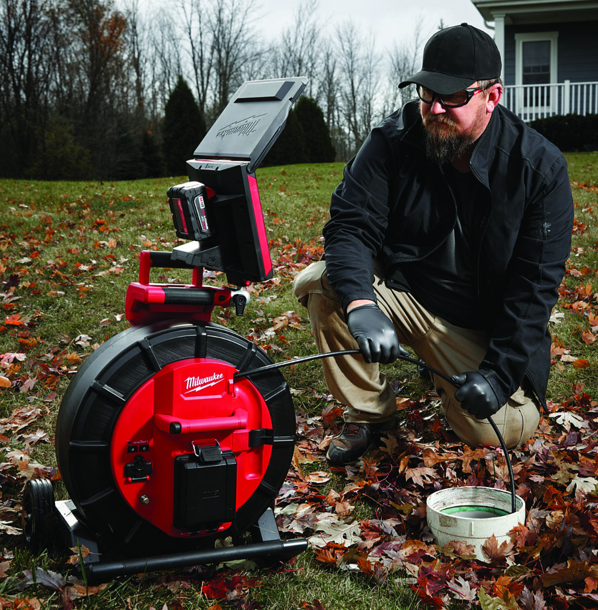 Milwaukee tool m18 200 foot mid stiff pipeline inspection system