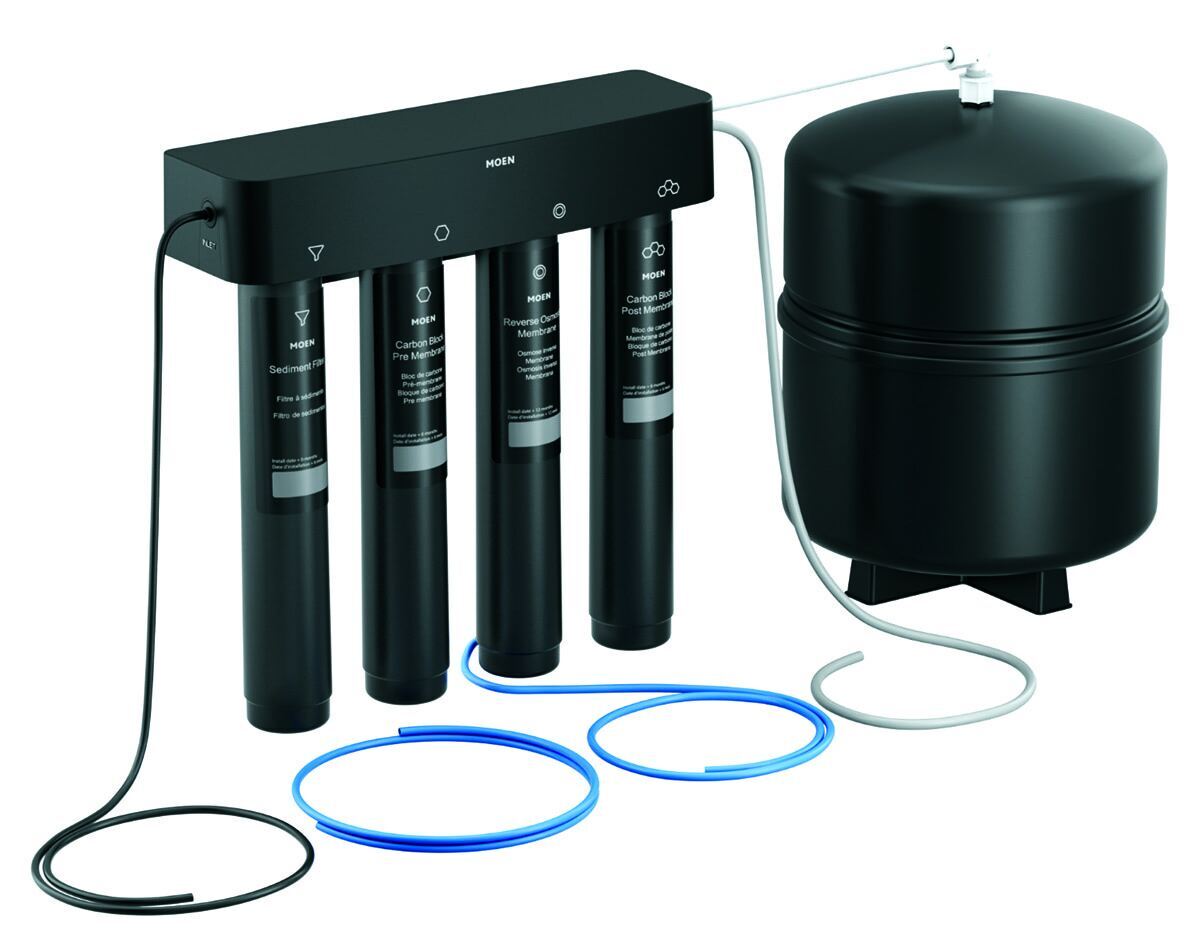 Moen 4 stage under sink reverse osmosis advanced water filtration system