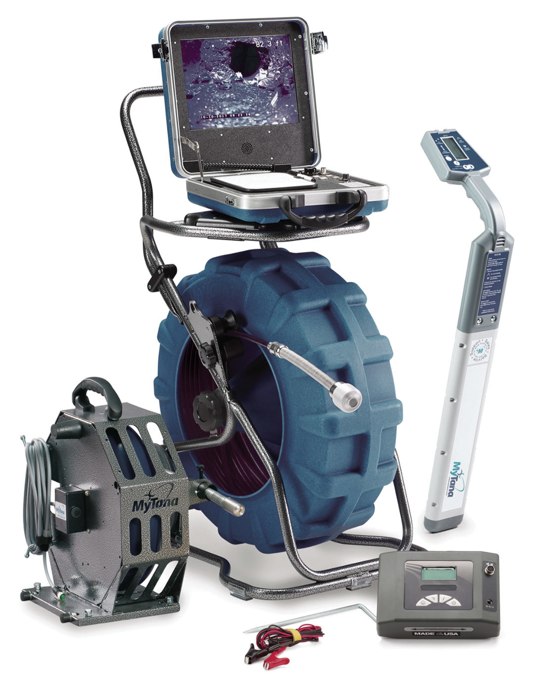 Drainline TV Inspection Cameras - MyTana Mfg. Inspect and Locate Package