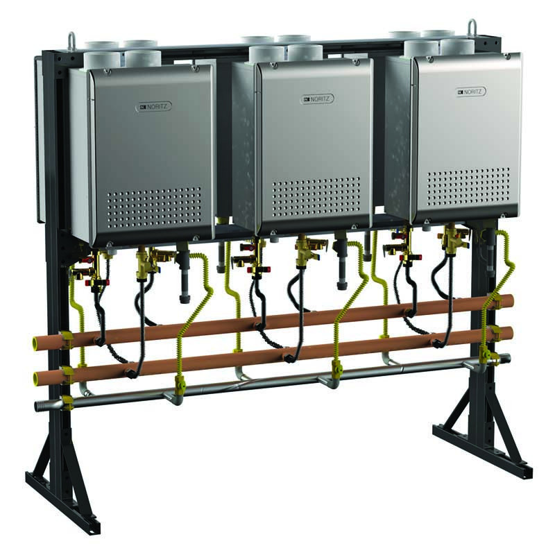 Noritz tankless water heater racks