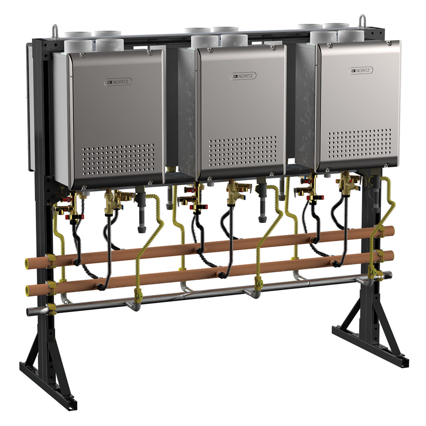 Noritz America Corp. prefabricated commercial tankless water heater system