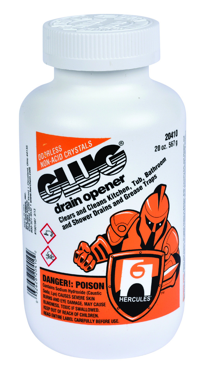 Oatey hercules glug crystals drain opener