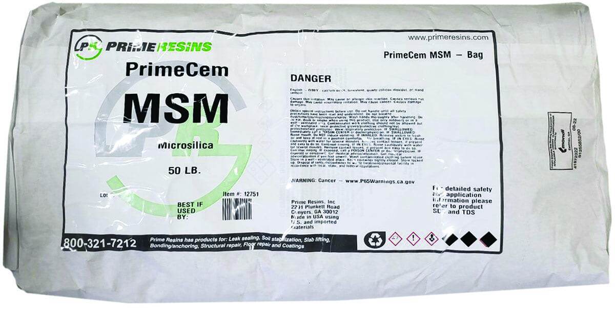 Prime resins primecem msm