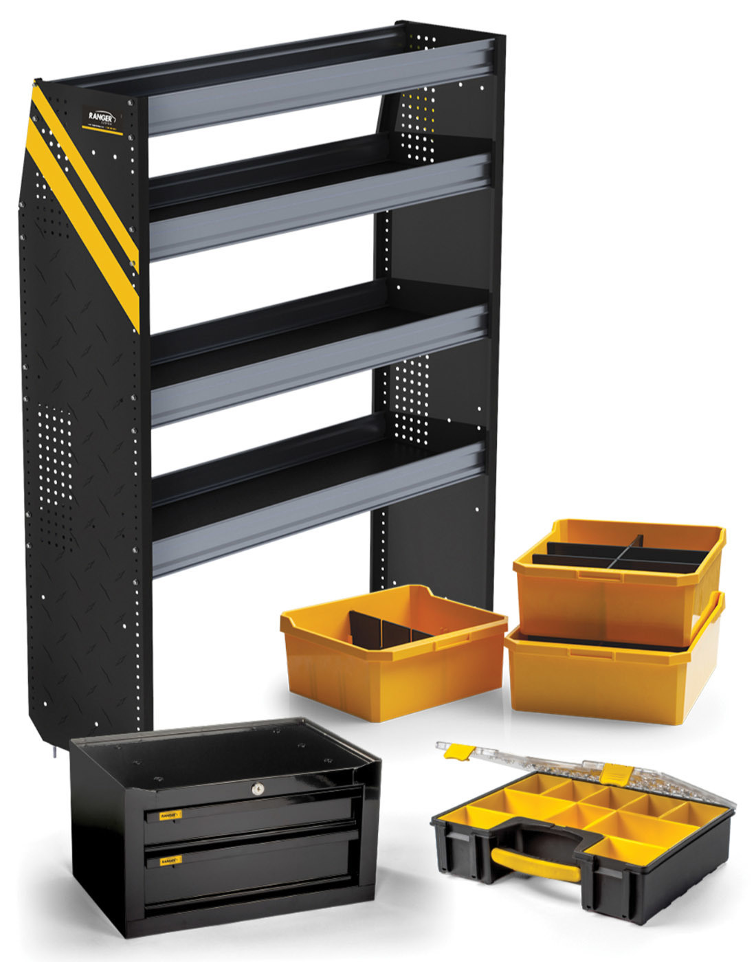 Shelving/Cranes - Ranger Design van shelving