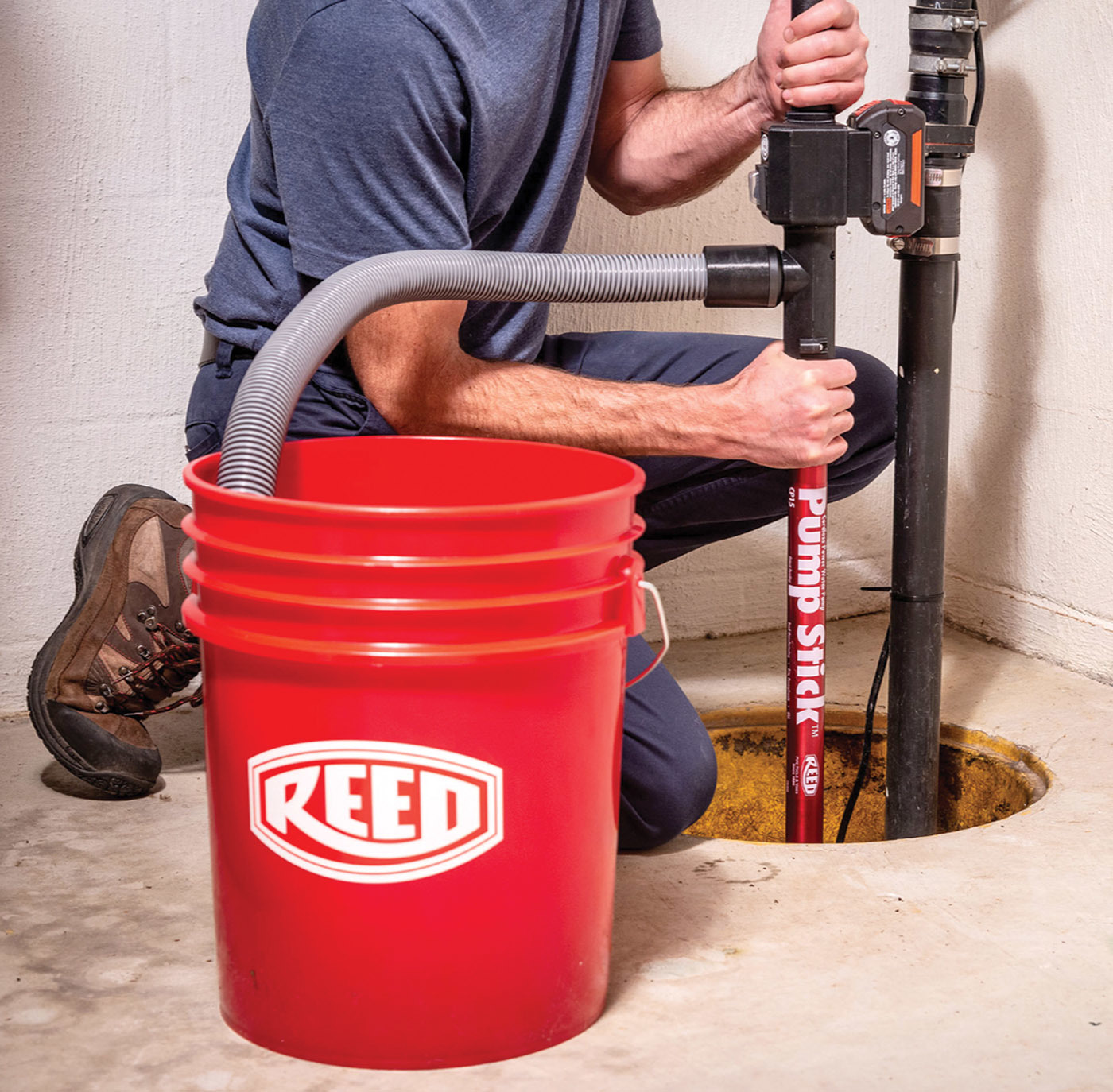 Reed pump stick