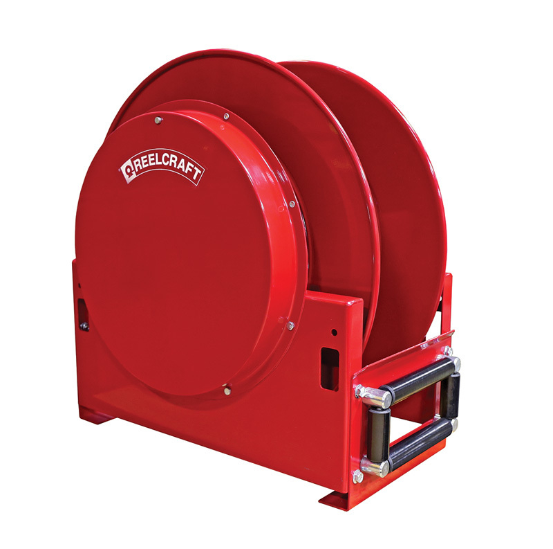 Reelcraft’s spring-retractable high-capacity hose reels