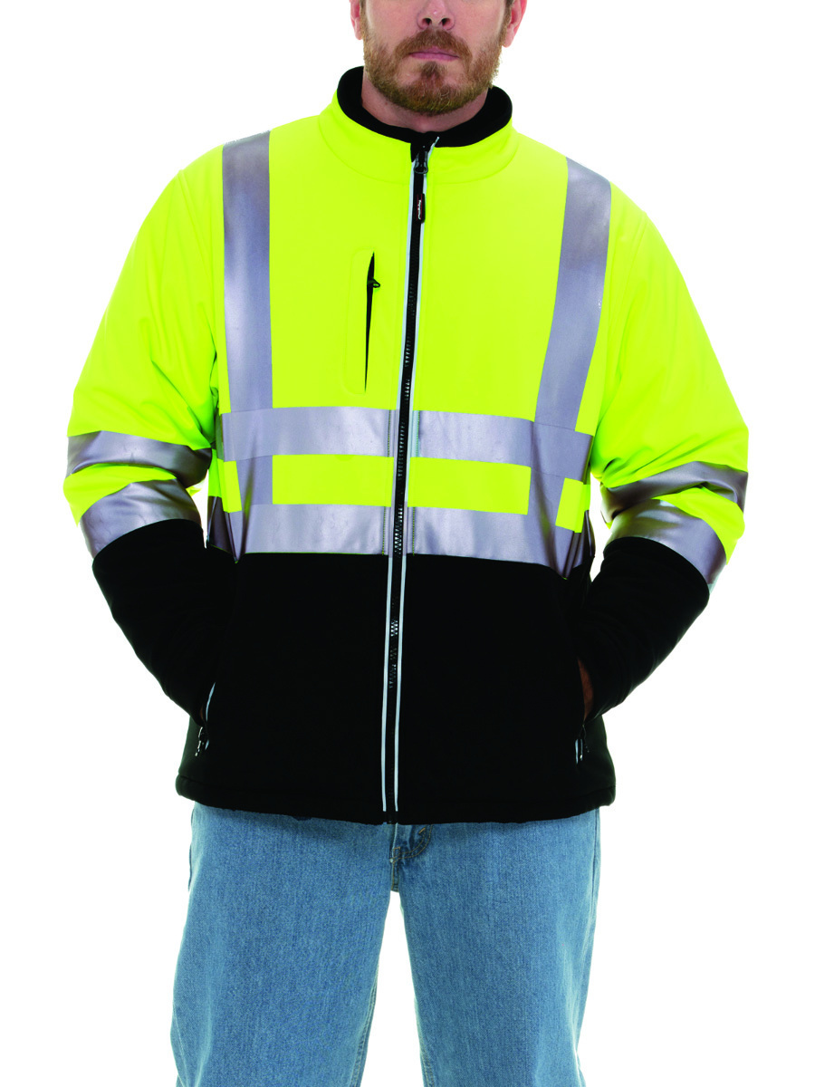 Refrigiwear hivis insulated softshell jacket