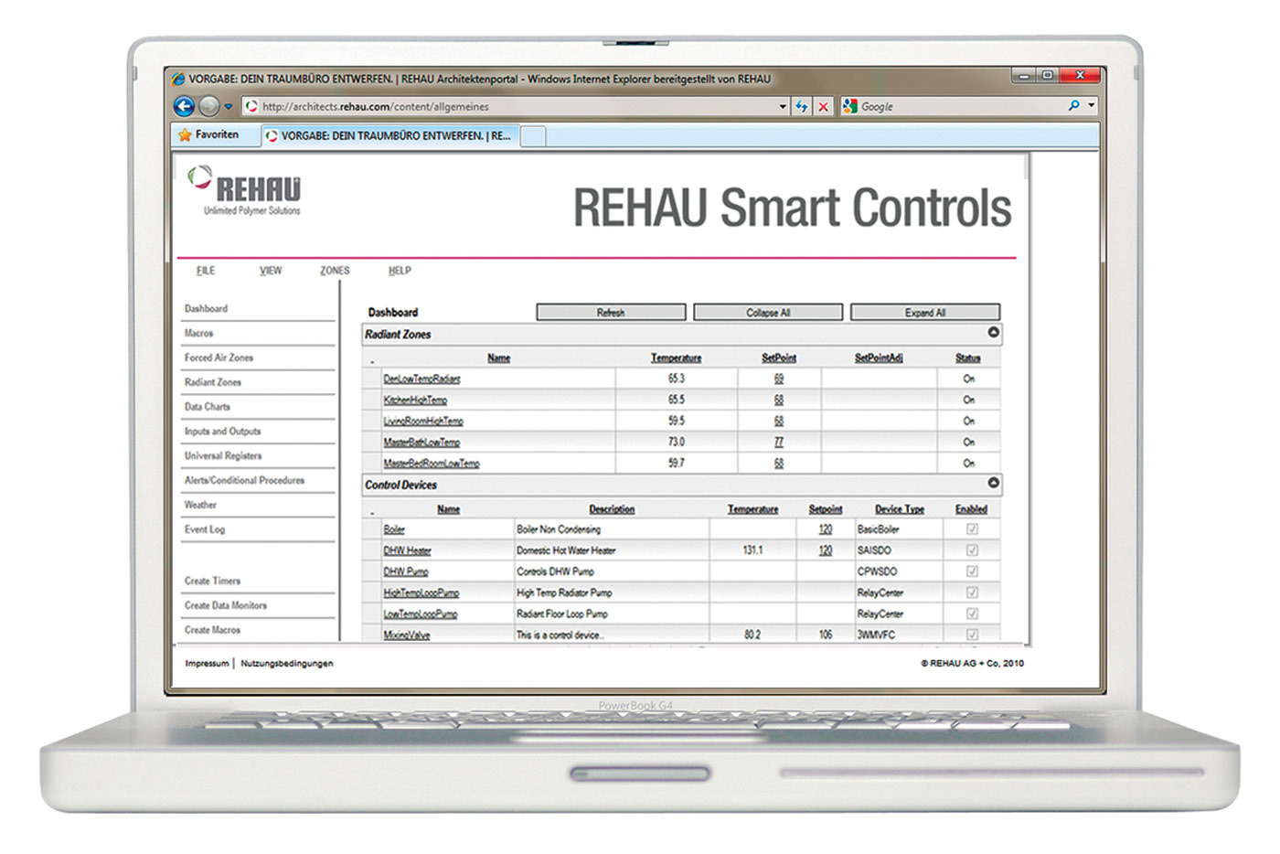 Controls/Control Panels - REHAU, Building Solutions Division, Smart Controls