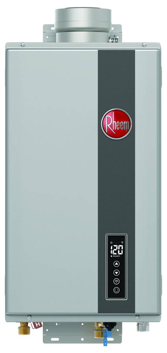 Rheem rtg series non condensing tankless gas wh indoor wifi str8onfront hires 1