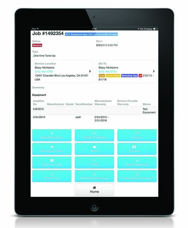 ServiceTitan Web-free app for HVAC technicians