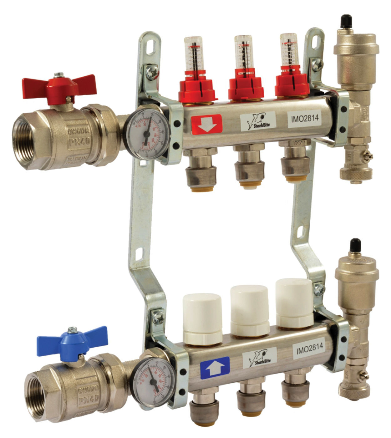 Hydronic Heating - Shark Bite Radiant Heating Manifold