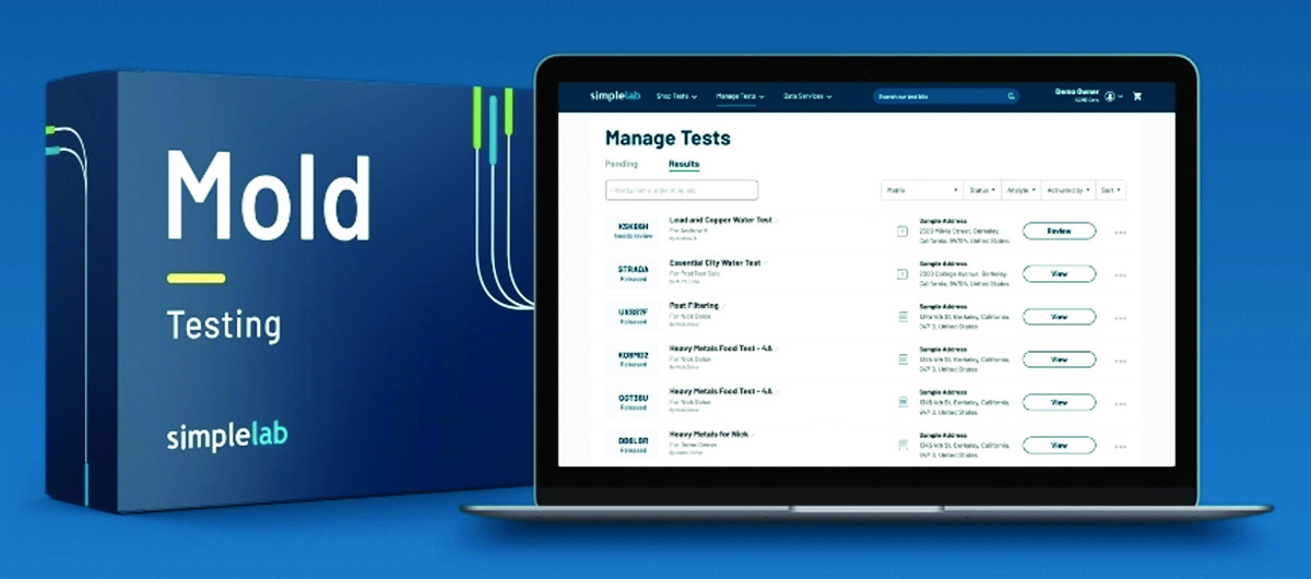 Simplelab mold and fungus surface swab test