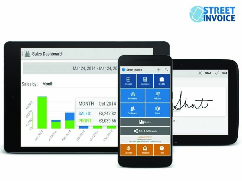 Street Invoice credit card processing app