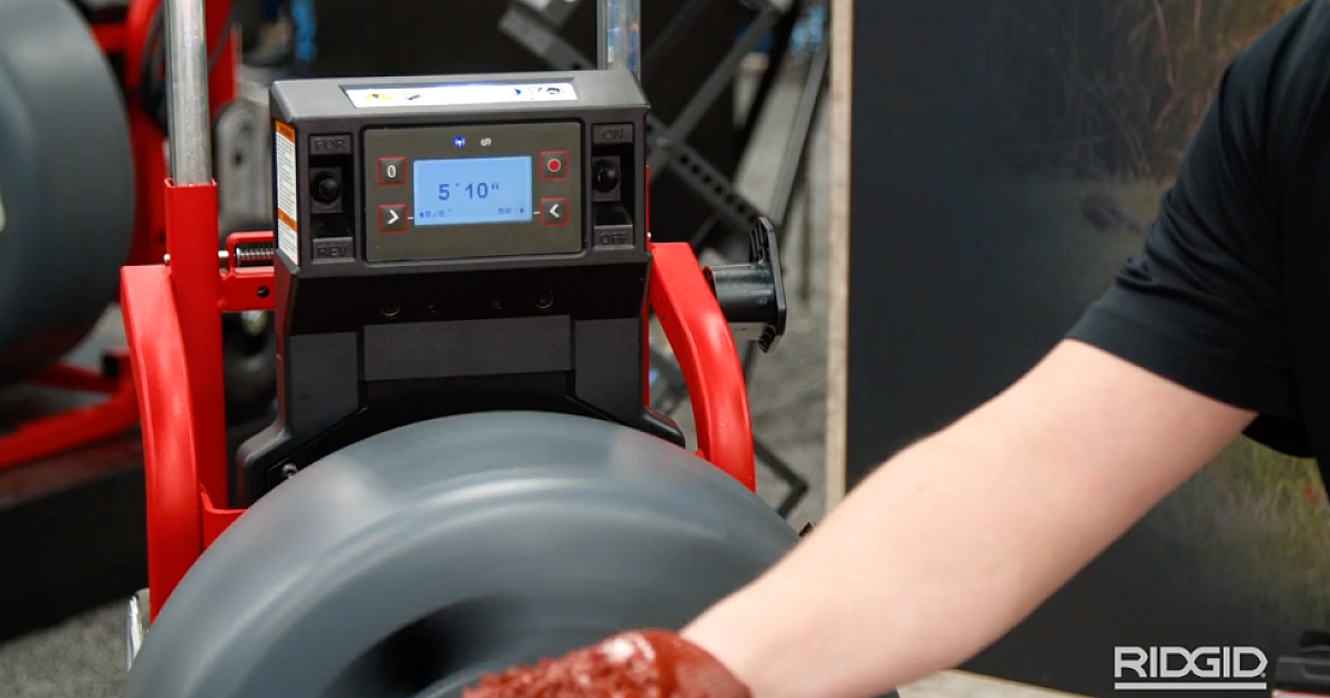 RIDGID’s Latest Drum Machine Features Cable Counter | Plumber