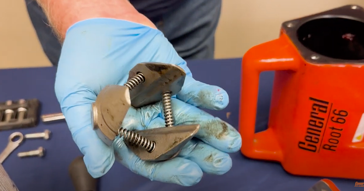 How to Replace the Jaws on a Root 66 Drain Machine | Plumber