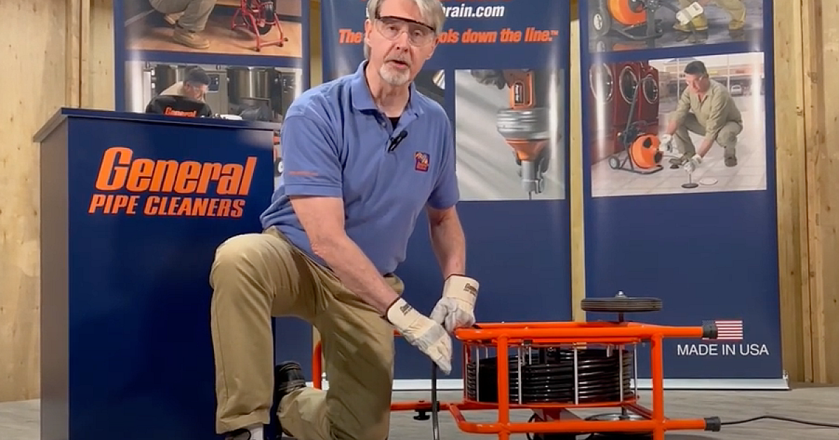 How to Use General's Flexi-Rooter 100 Flexible Shaft Drain… | Plumber