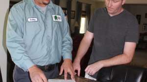 Talking to customer