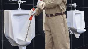 Teletube urinal auger