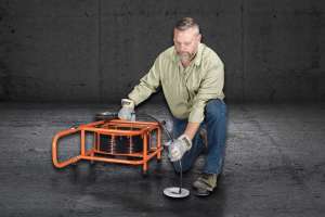 Flexi Rooter in action Gray Background