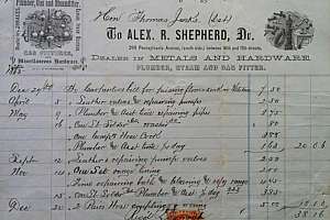 Alex Shepherd Plumber Invoice