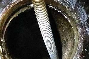 How Did a Fence Post Get in Drainline?