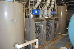 Health center before boiler storage tank