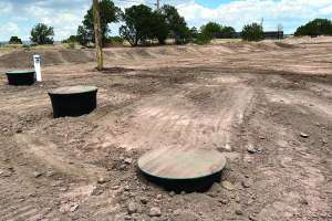 Iwsh mound system septic and dose tanks
