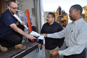 Jake Zeigler Submits A Hard Drive With Pipeline Video Inspections To Ponce Navarrow And Rick Jackson From The City Of Riverside