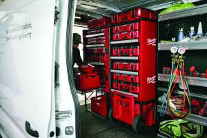 Milwaukee tool packout rack
