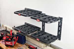Milwaukee tool packout racking shelf
